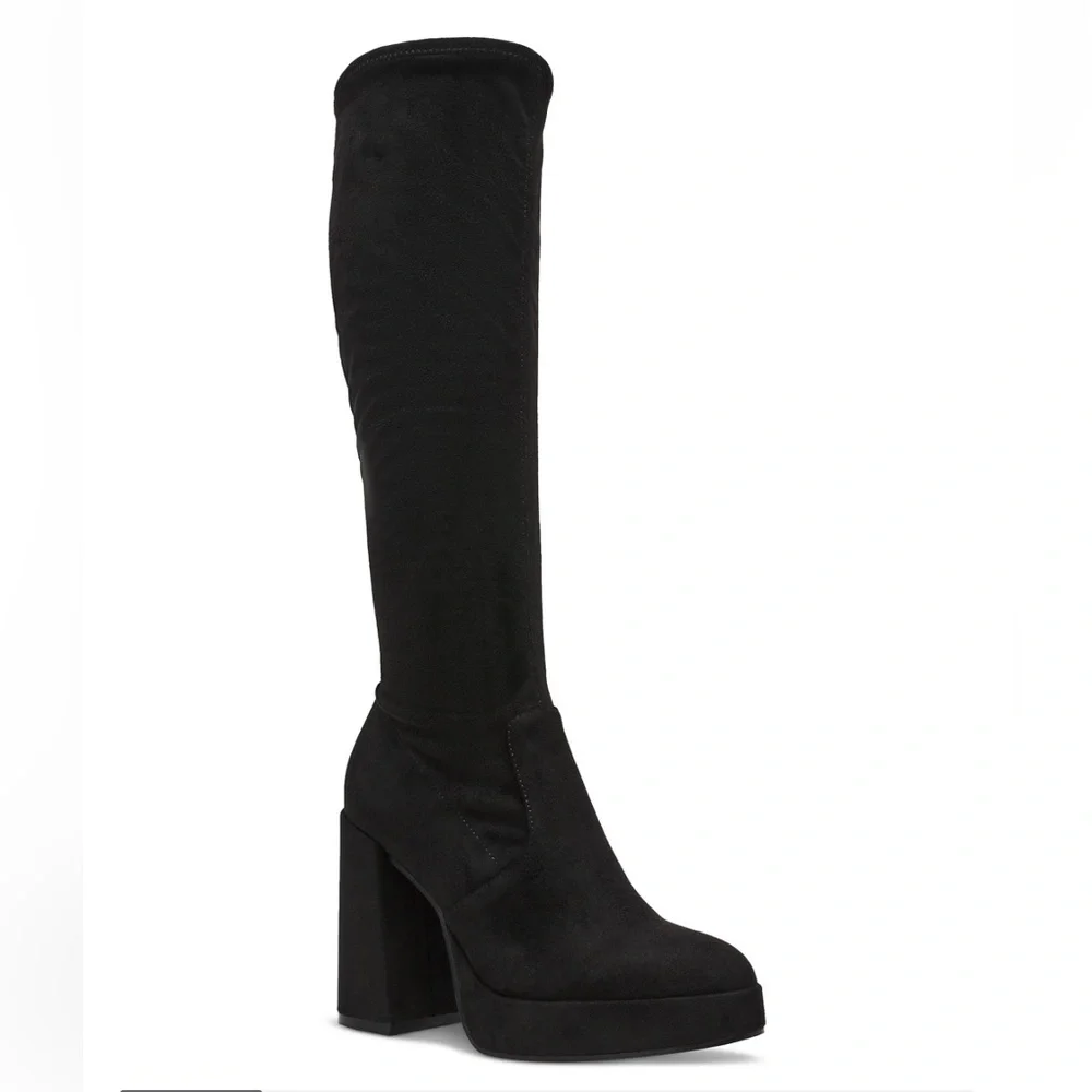 Steve Madden Twain Platform Knee-High Stretch Boots- Size 8